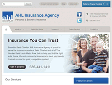 Tablet Screenshot of ahlinsuranceagency.com